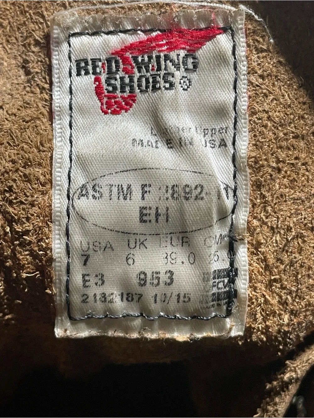 Red Wing 953 Supersole  Soft Toe Boot Mens Size 7 E3 Made In USA